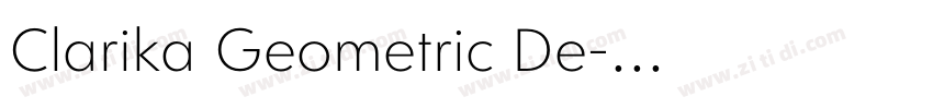 Clarika Geometric De字体转换
